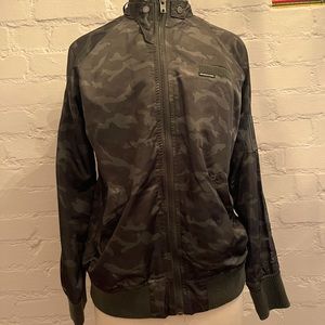 Members Only Green Camo Bomber Jacket